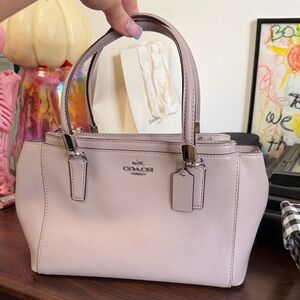 Coach Women's Light Pink/Taupe Satchel